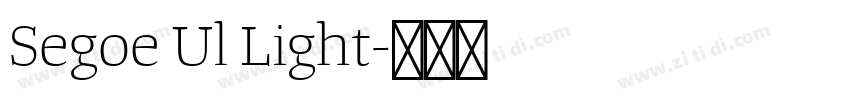 Segoe Ul Light字体转换